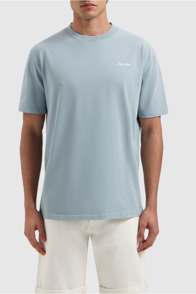 LOOSE FIT T SHIRT 25010110 93 BLUE GREY